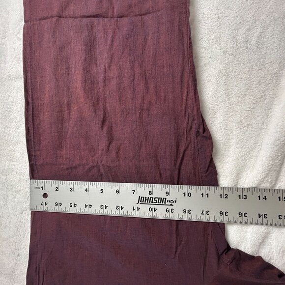 CP Shades Womens Purple Wide-Leg Crop Pants Small Pull-On Elastic Waist Pockets - Picture 9 of 11